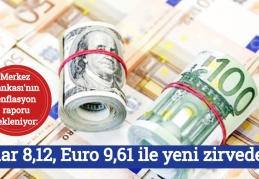 Dolar 8,16, Euro 9,64 ile yeni zirvede