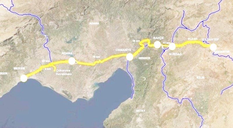 Mersin-Adana-Gaziantep Hızlı Tren Hattı Projesi ihalesi yapıldı