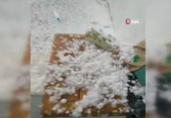 Mersin'de şiddetli dolu yağışı