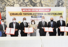 Meslek edindirme kursları projesi için protokol yapılacak