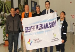 Mesleki yeterlilik belgelendirme sınavı yapıldı