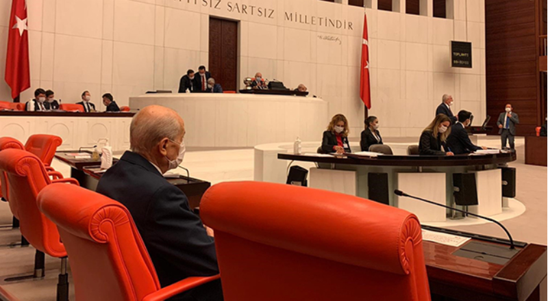 MHP Genel Başkanı Devlet Bahçeli TBMM'de