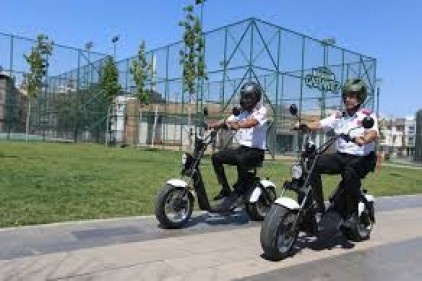 Millet Bahçesi’ne scooterli güvenlik görevlileri yerleştirildi