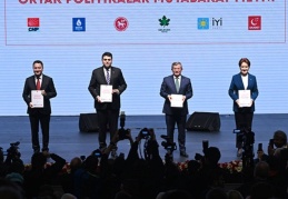 Millet İttifakı'nı oluşturan 6 parti, ittifak protokolünü YSK'ya sundu