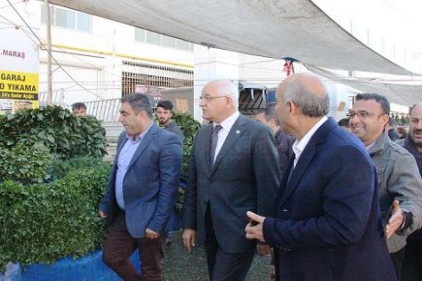Milletvekili Erdoğan, pazar esnafını ziyaret etti