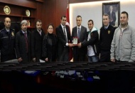 Milli sporcu Ömer Aydın’ı ziyaret etti