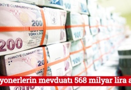 Milyonerlerin mevduatı 568 milyar lira arttı