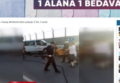Minibüsle taksi çarpıştı: 2 ölü, 3 yaralı