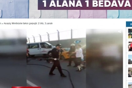 Minibüsle taksi çarpıştı: 2 ölü, 3 yaralı