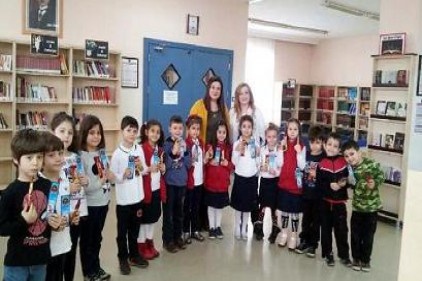 Minik GKV&#8217;liler kütüphaneyi çok sevdi