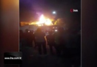 Mısır'daki tarihi kilise alev alev yandı