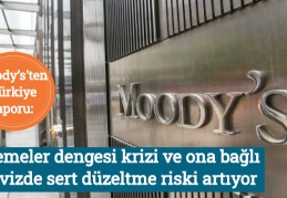 Moody’s'ten Türkiye raporu: Ödemeler dengesi krizi ve ona bağlı dövizde sert düzeltme riski artıyor