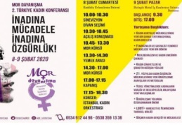 Mor Dayanışma 2.Türkiye Kadın Konferansı'na çağırıyor