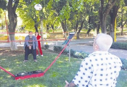 Moral evi üyeleri, spor etkinliğine katıldı