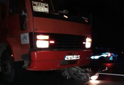 Motosiklet sürücüsü ağır yaralandı