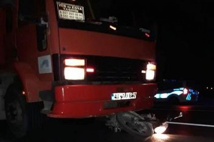 Motosiklet sürücüsü ağır yaralandı