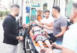 Motosikletin çarptığı çocuk yaralandı