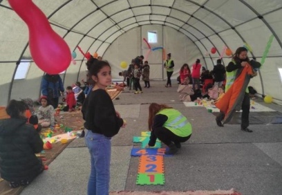 MSB: “AFAD ile koordineli olarak 1 adet sahra çadırı ve çocuk oyun parkı yapıldı”