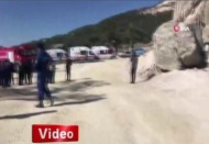 Muğla Milas'ta maden ocağında göçük!