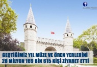 Müze ve ören yerlerinin ziyaretçi sayısı 28 milyon 169 bin 615 oldu