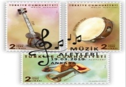 “Müzik Aletleri” konulu anma pulu çıkarıldı
