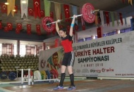 Naim Süleymanoğlu Kulüpler Türkiye Halter Şampiyonası Şampiyonanın 2. gününe kadınlar damga vurdu 