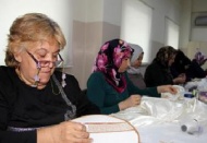 Nakış kursları ile hayata yeniden başladı