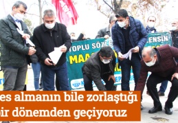 Nefes almanın bile zorlaştığı bir dönemden geçiyoruz