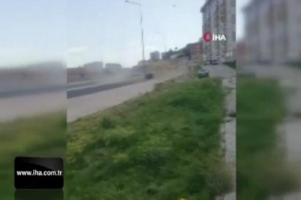 Niğde&#039;de şaşırtan hortum