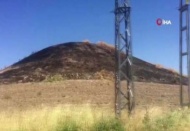 Nizip’te koruma altında bulunan Günaltı Höyük'te yangın çıktı