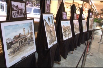 Nostaljik esintiler sulu boya sergisi açıldı