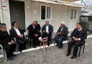 Nurdağı ve köylerdeki depremzedeleri ziyaret etti