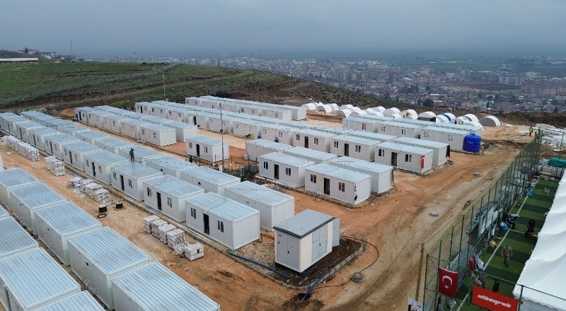Nurdağı’nda depremzedeler konteynerlere yerleştiriliyor