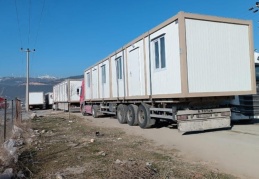 Nurdağı’nda konteyner kent çalışmaları hız kazandı