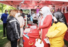 Obeziteye karşı mücadele için sağlık stantları oluşturuldu