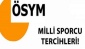 Öğre Seçme ve Yerleştirme Sistemi (ÖSYS) milli sporcu yerleştirme tercihleri başladı