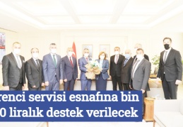 Öğrenci servisi esnafına bin 500 liralık destek verilecek