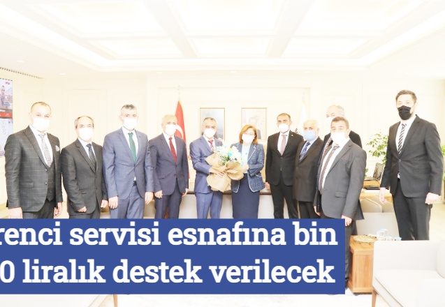 Öğrenci servisi esnafına bin 500 liralık destek verilecek