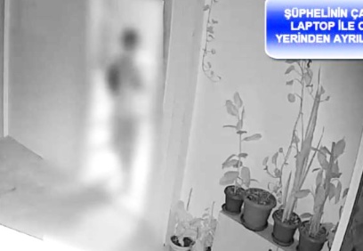 Öğrenci yurdundan hırsızlık anları güvenlik kameralarında