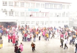 Öğrenciler, kar keyfi yaşadı