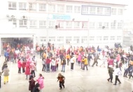 Öğrenciler, kar keyfi yaşadı