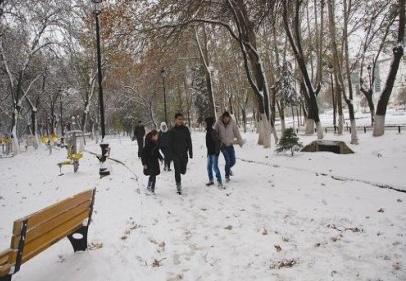 Öğrenciler kar tatili yaptı