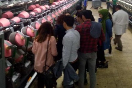 Öğrenciler, tekstil işletmelerine teknik geziler düzenlendi