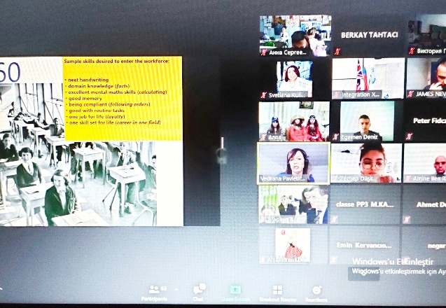 Öğrenciler, “Uluslararası Daha İyi Bir Dünya İçin Çocuklar” konferansında