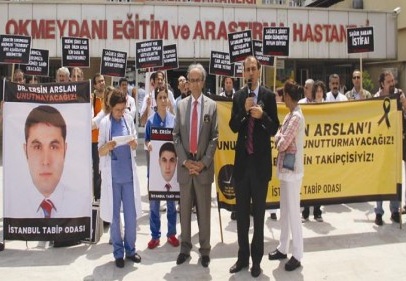 Okmeydanı’nda Ersin Arslan protestosu 