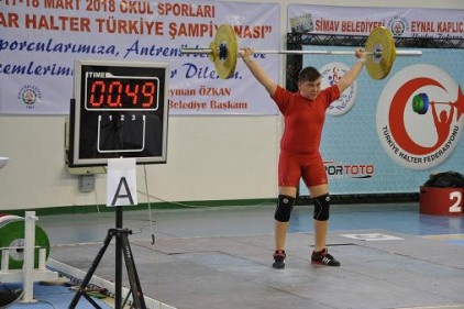 Okul Sporları Yıldızlar Türkiye Halter Şampiyonası sona erdi 