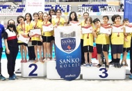 Okullar arası yüzme il birinciliği yarışlarına SANKO damgası