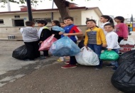 Okullara Sıfır Atık Toplama Noktası çadırı kuruldu