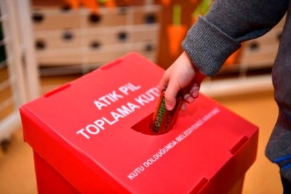 Okullardan 4 bin kilo atık pil toplandı 