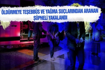 Öldürmeye teşebbüs ve yağma suçlarından aranıyordu